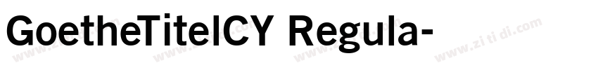 GoetheTitelCY Regula字体转换